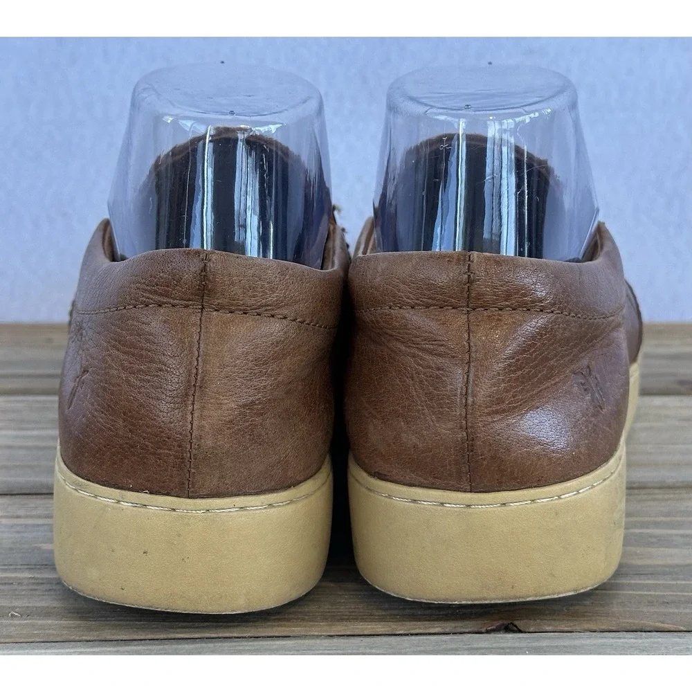 Frye Ivy Slip On Leather Comfort Capsule Natural Women 8.5 Brown Good